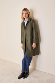 Cappotto stile loden in lana vergine