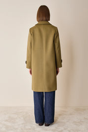 Loden-style wool and cashmere coat