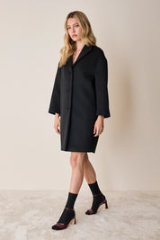 Cappotto a uovo in lana vergine