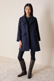 Cappotto con tasche applicate