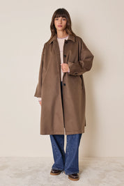 Cappotto in cashmere con interno spalmato