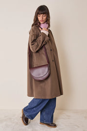 Cappotto in cashmere con interno spalmato