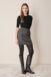 Gonna con abbottonatura laterale