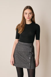 Gonna con abbottonatura laterale