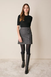 Gonna con abbottonatura laterale