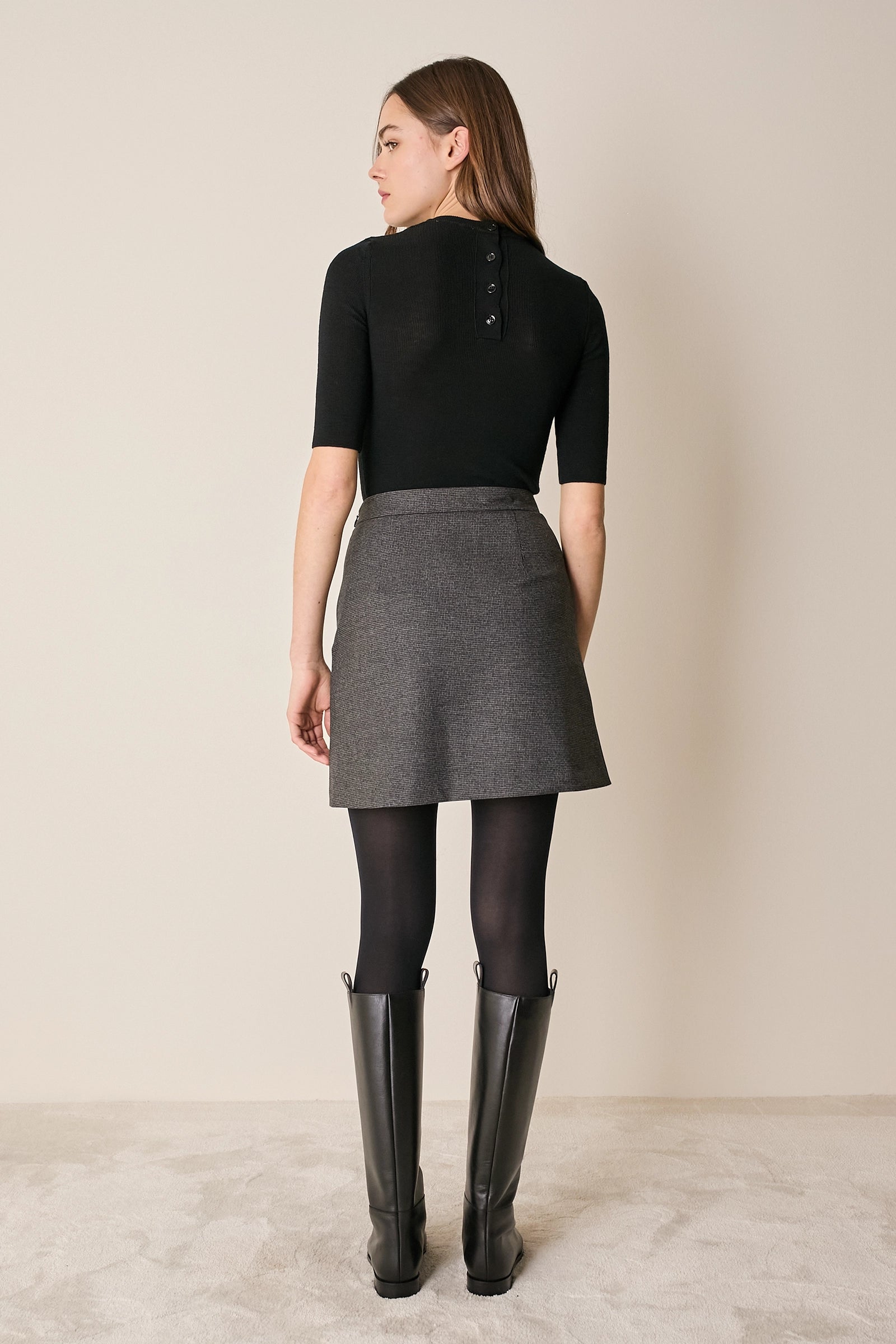 Gonna con abbottonatura laterale