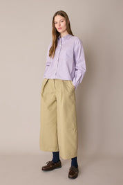 Camicia con colletto stondato