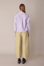 Camicia con colletto stondato