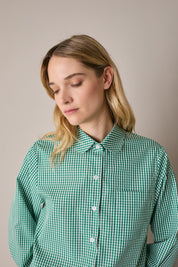 Camicia con colletto stondato