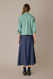 Rounded collar shirt