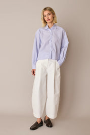 Cotton boxy shirt