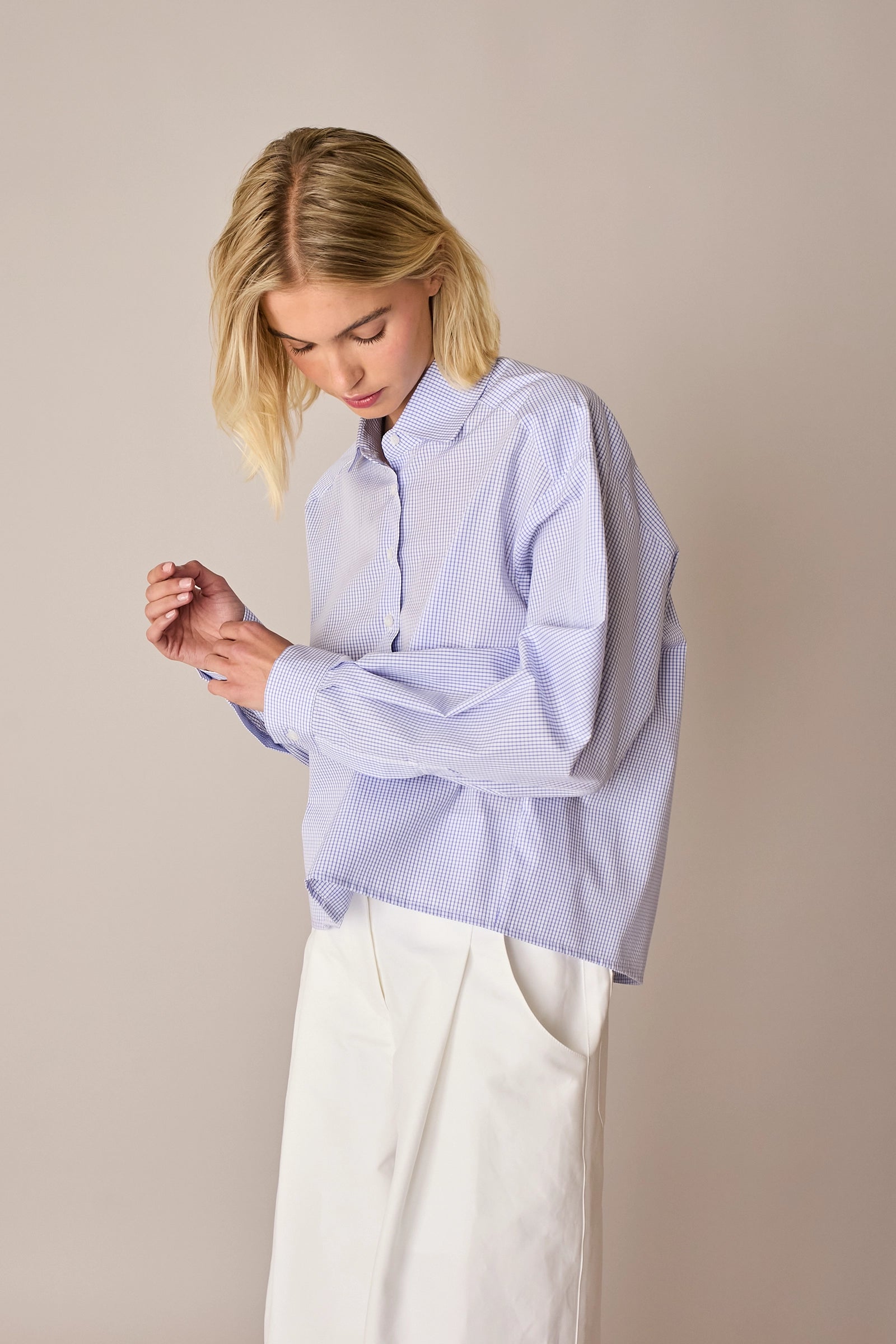 Cotton boxy shirt