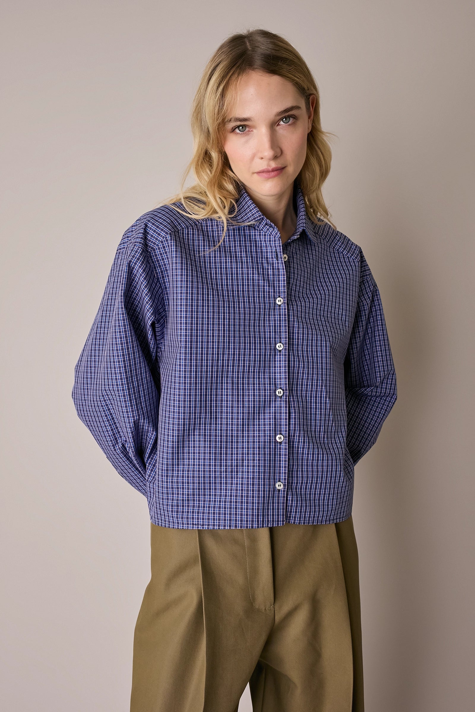 Cotton boxy shirt