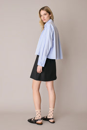 Camicia boxy con pieghe
