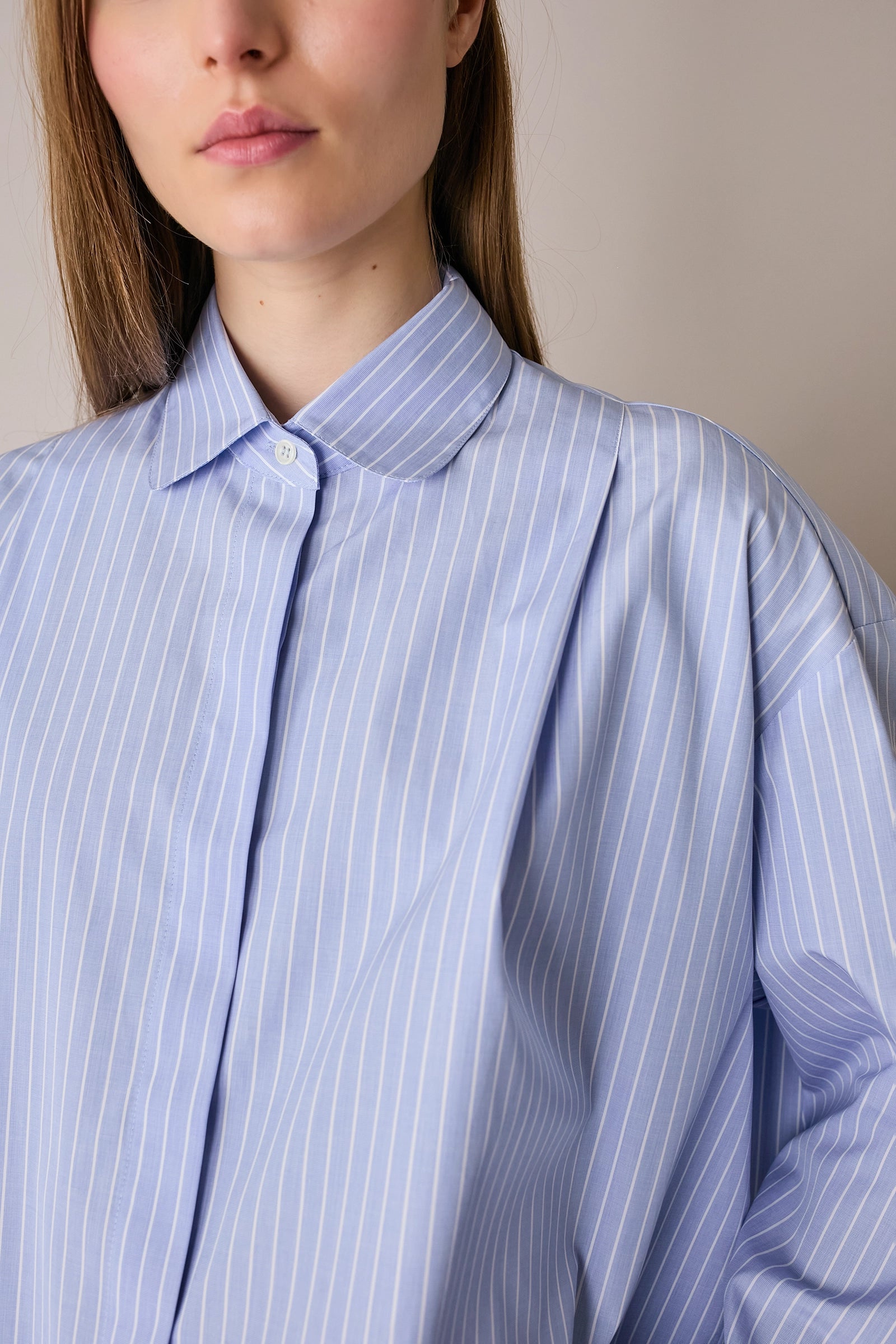 Camicia boxy con pieghe