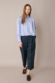 Camicia boxy con pieghe