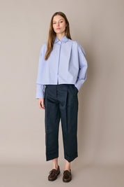 Camicia boxy con pieghe