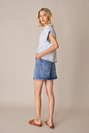 Camicia in lino con taschino