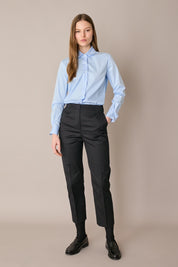 Camicia con colletto stondato