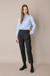 Camicia con colletto stondato