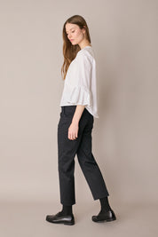 Cotton top with bell sleeves