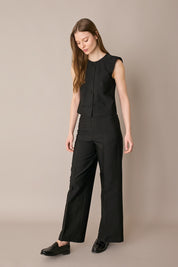 Camicia con maniche ad aletta