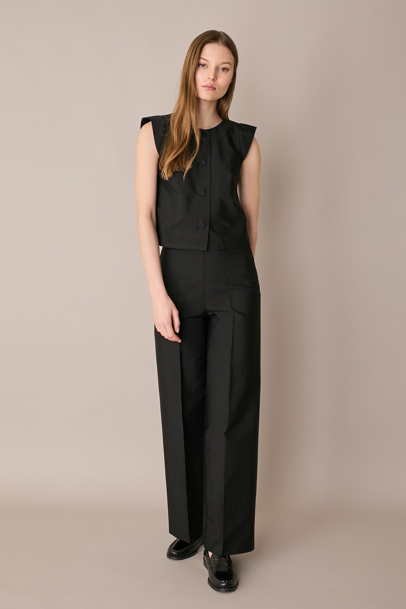 Camicia con maniche ad aletta