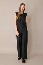 Camicia con maniche ad aletta