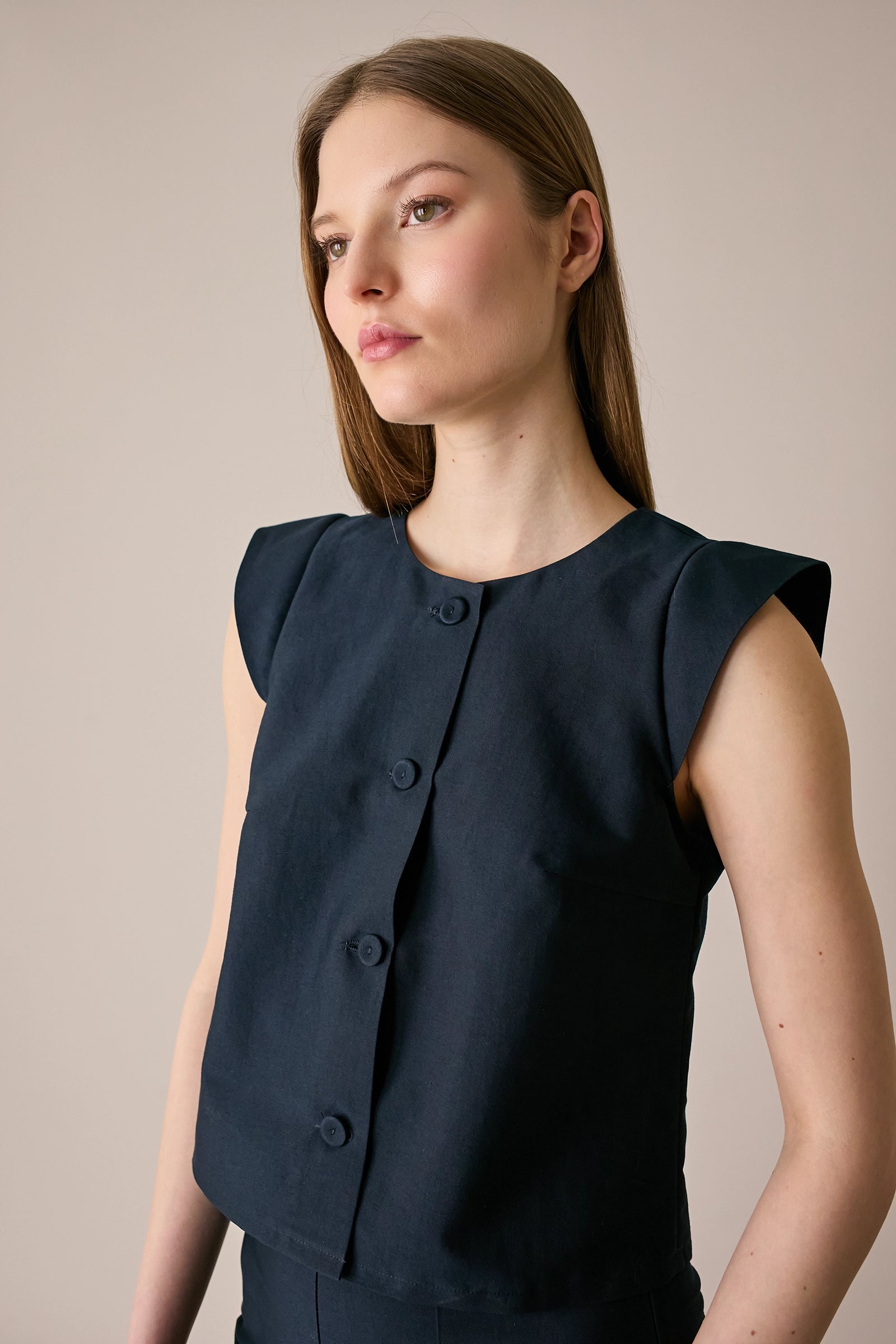 Camicia con maniche ad aletta