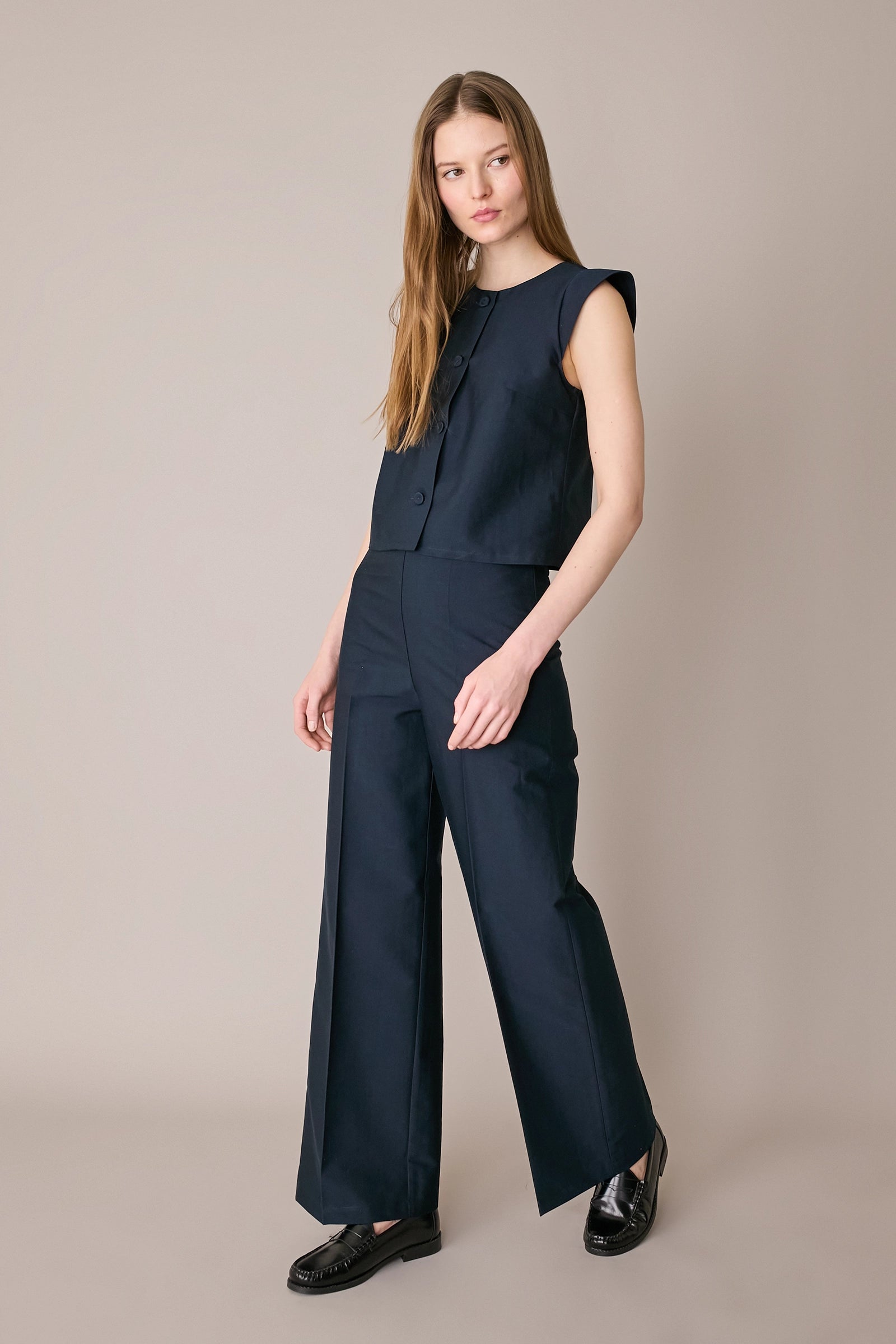 Camicia con maniche ad aletta