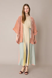 Giacca kimono in velluto di seta