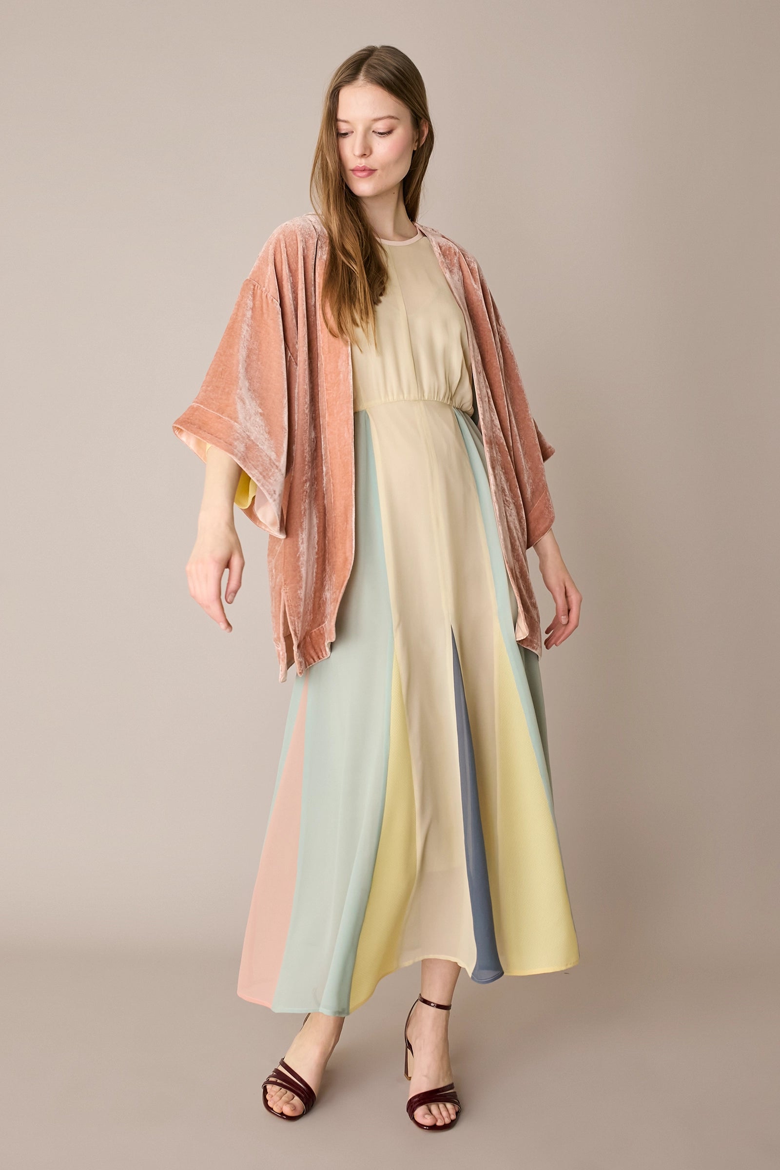 pleated velvet kimono maxi dress velvet kimono