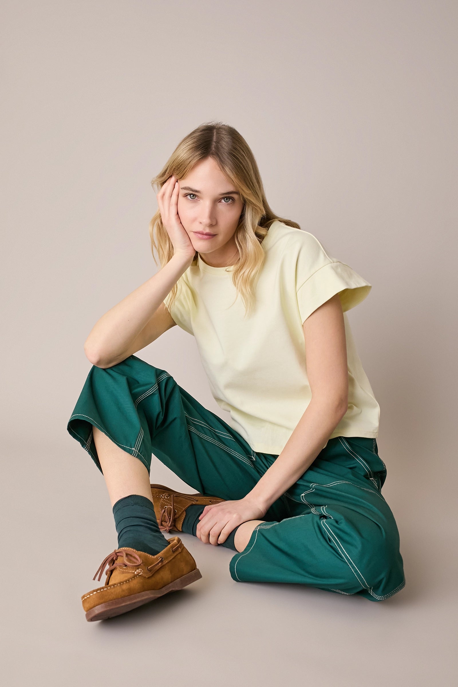 T-shirt con maniche a kimono