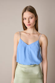 Top in blend di seta