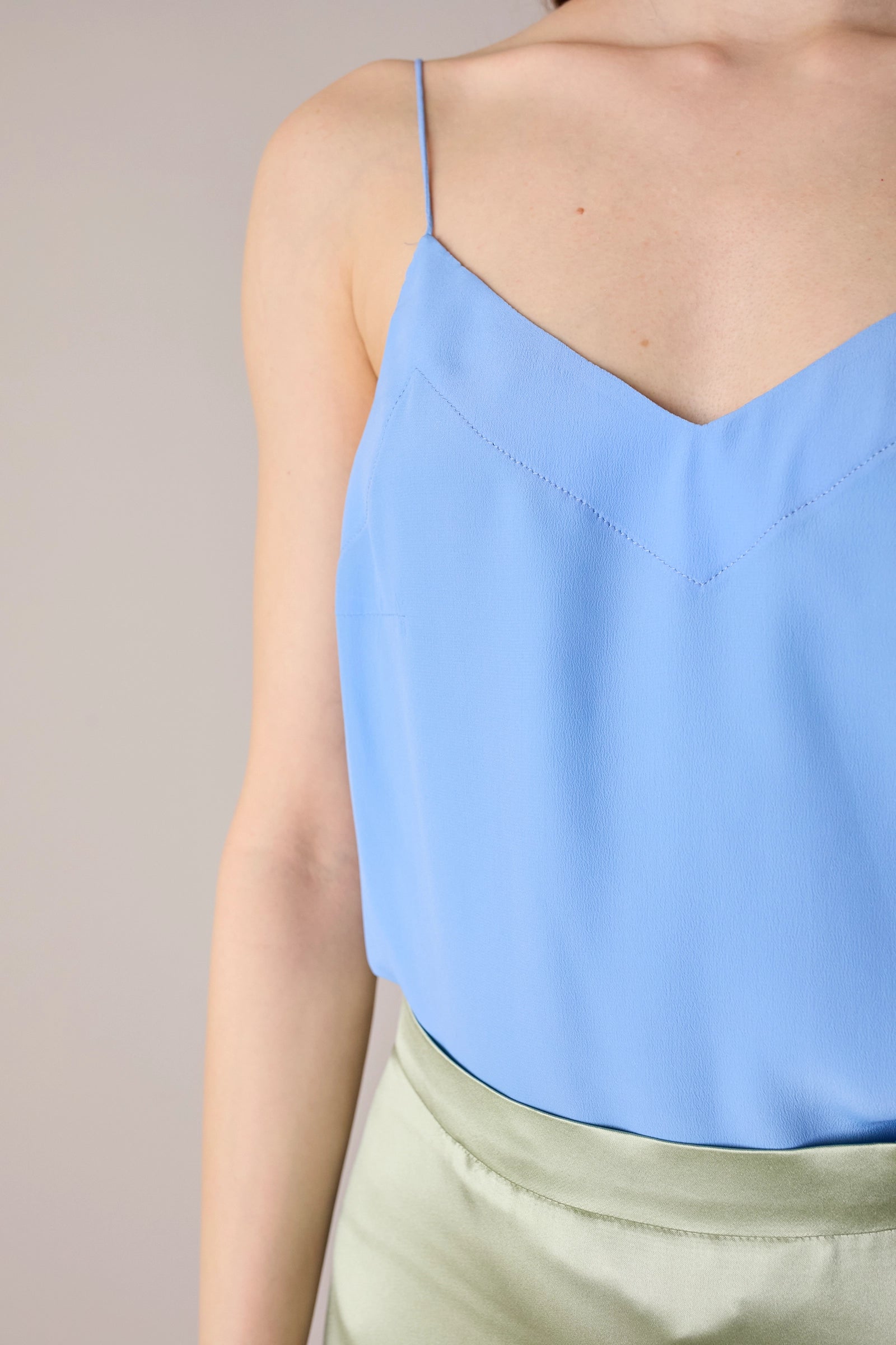 Top in blend di seta