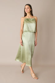 Silk blend camisole with thin straps