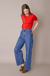 Contrast trim T-shirt