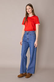 Contrast trim T-shirt