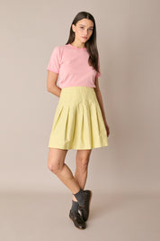 T-shirt in cotone con profili a contrasto