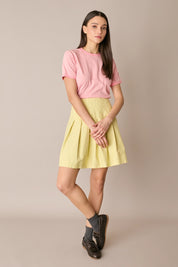 T-shirt in cotone con profili a contrasto