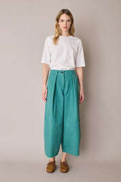 Cotton half-sleeve T-shirt