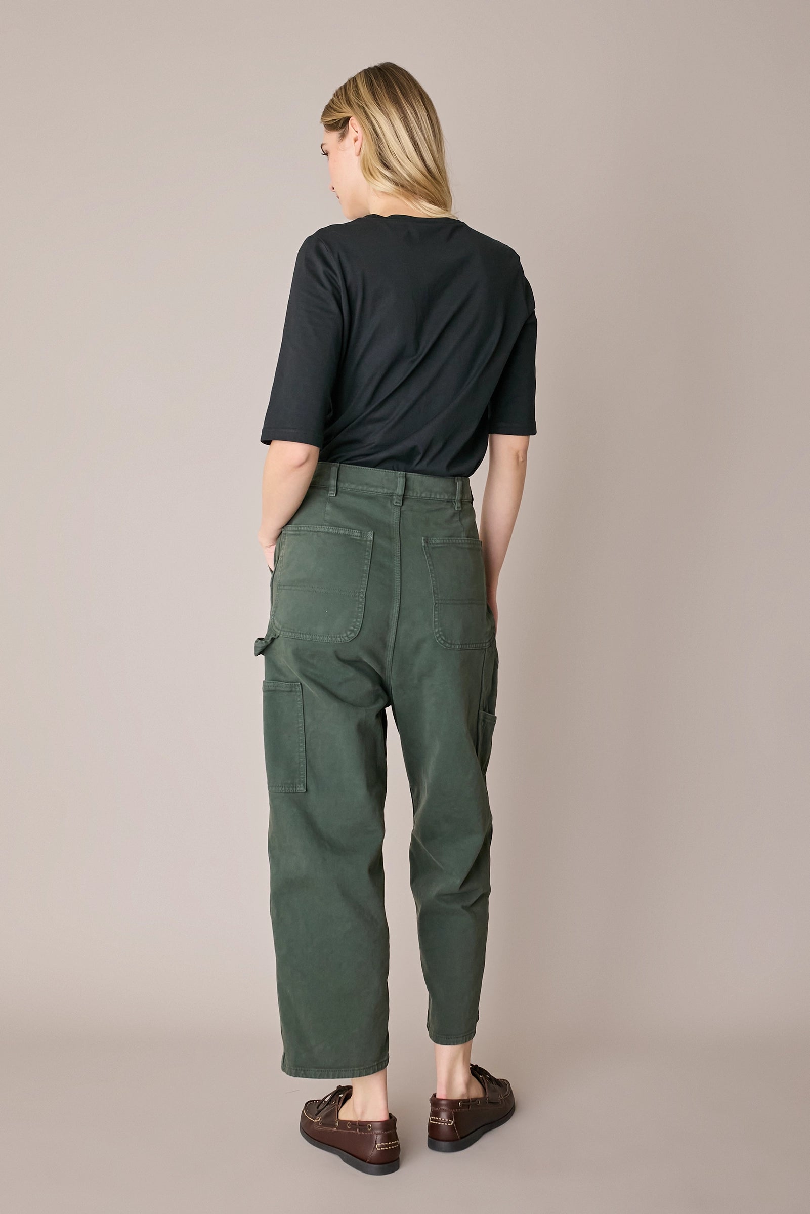 Cotton half-sleeve T-shirt