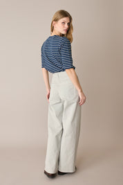 Cotton half-sleeve T-shirt