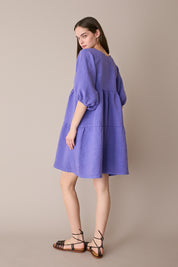 Abito a balze in lino