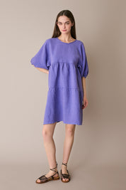 Abito a balze in lino