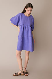 Abito a balze in lino