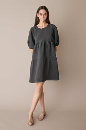 Abito a balze in lino