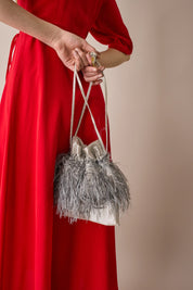 Silk crepe de chine wrap dress