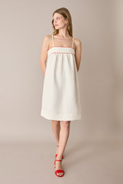 Linen-blend sundress