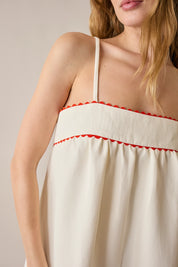 Linen-blend sundress